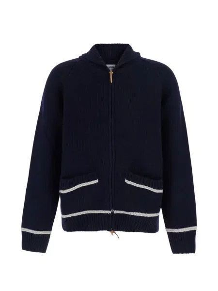 Gulerat cardigan Sebago tricotate albastru