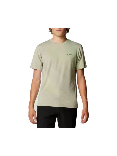 Tricou Columbia cu decolteu în U verde
