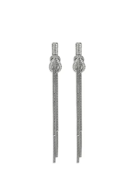 Diamant cercei John Hardy argintiu