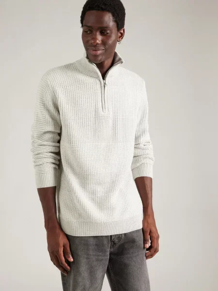JACK & JONES Pulover JJHugo svetlo siva