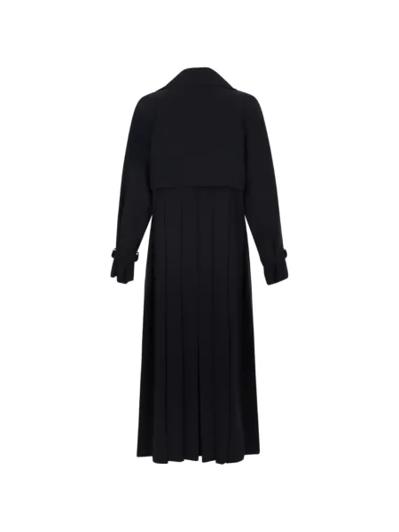 Palton Max Mara cu două rânduri de nasturi negru