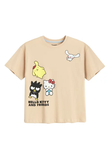 COOL CLUB by SMYK Tricou bej / galben / negru alb