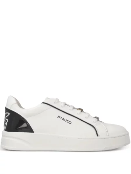 Sneakerși Pinko cu autograf alb