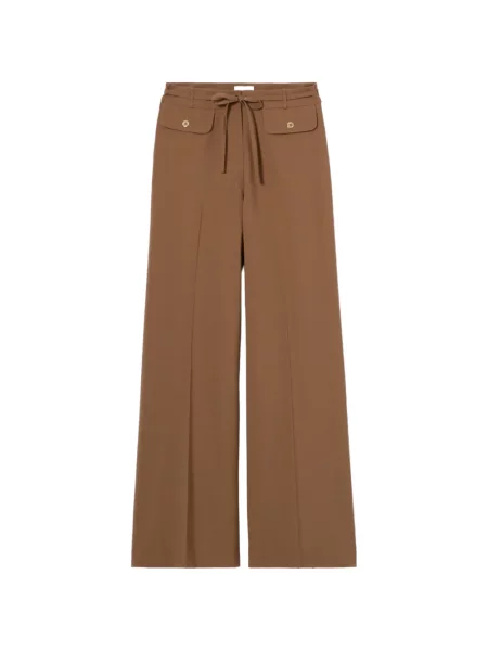 Pantaloni Claudie Pierlot de lână maro