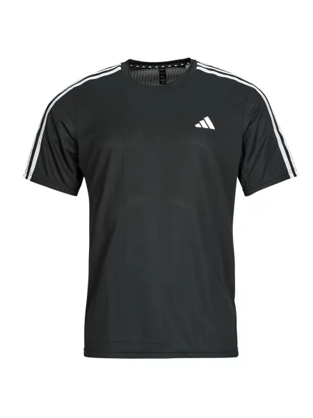 Majica Adidas s črtami črna