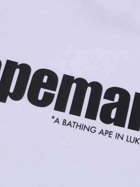 Tricou A Bathing Ape® cu imagine alb