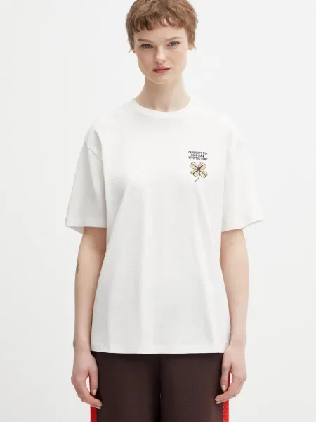 Carhartt WIP tricou din W SS Clover T-Shirt bej