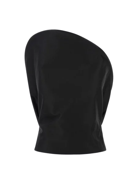 Top Magda Butrym bez ramiączek czarny