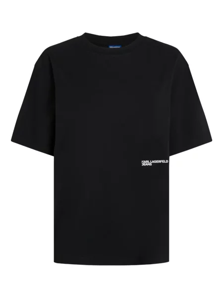 Tricou Karl Lagerfeld Jeans cu imagine negru