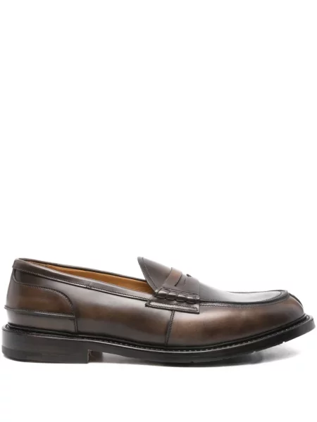 Pantofi loafer Premiata din piele maro
