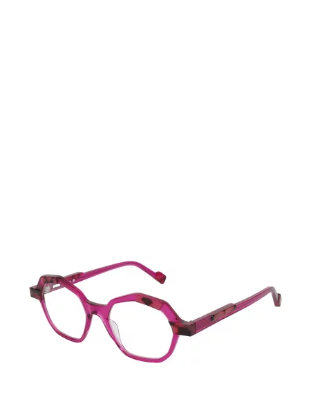 Ochelari de soare Parasite cu imprimeu geometric roz