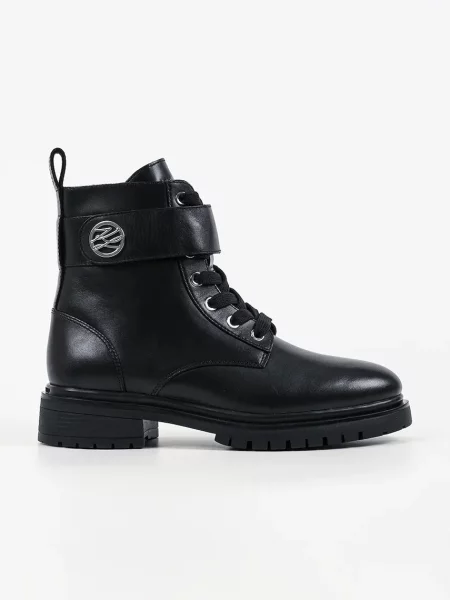 Karl Lagerfeld botine pentru femei din piele Binky negru