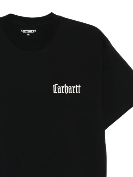 Тениска Carhartt Wip бродирана със сърца черно