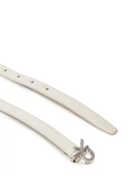 Calvin Klein Dámský Ck Buckle Skinny Belt bílá