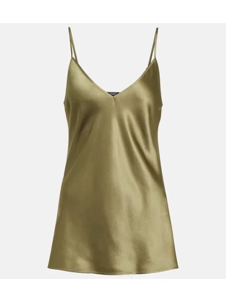 Top Joseph din satin verde