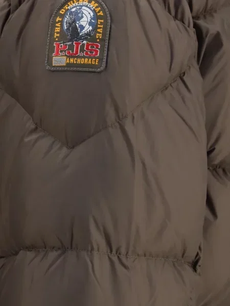 Geacă cu puf Parajumpers cu glugă maro