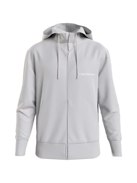 Bluza z kapturem Calvin Klein z kapturem casual szara