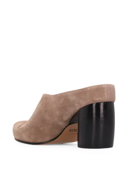 Papuci tip mules Loewe din piele de căprioară