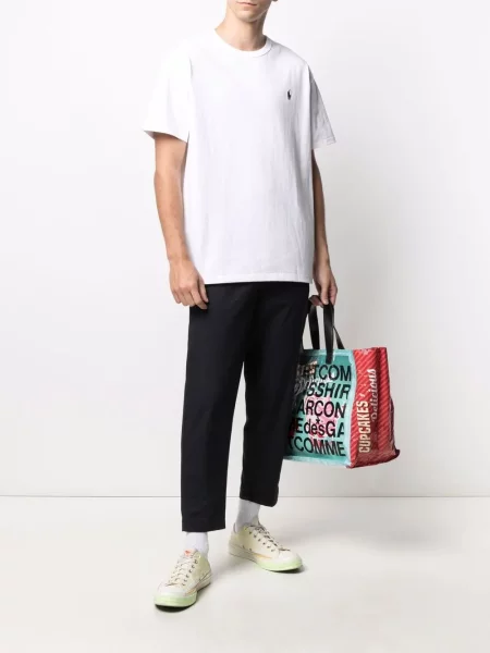 Siuvinėtas marškinėliai Polo Ralph Lauren mėlyna