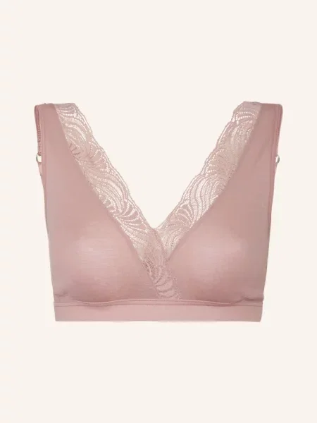 Hanro Biustonosz Bez Fiszbin Cotton Delight rosa