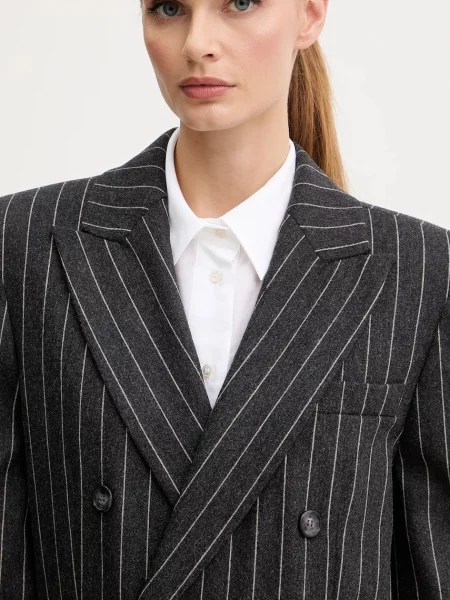 Шерстяной пиджак Max&co серый