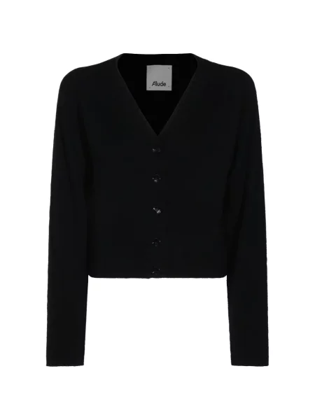 Cardigan Allude din cașmir cu decolteu în V negru