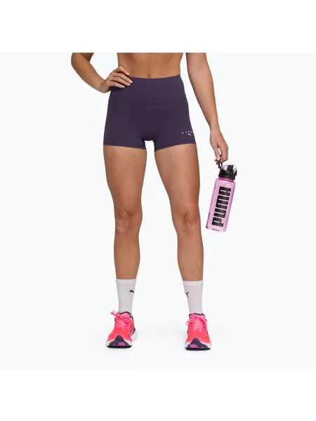 Pantaloni scurți de antrenament pentru femei Puma Hyrox Shapeluxe 3" Tight deep plum
