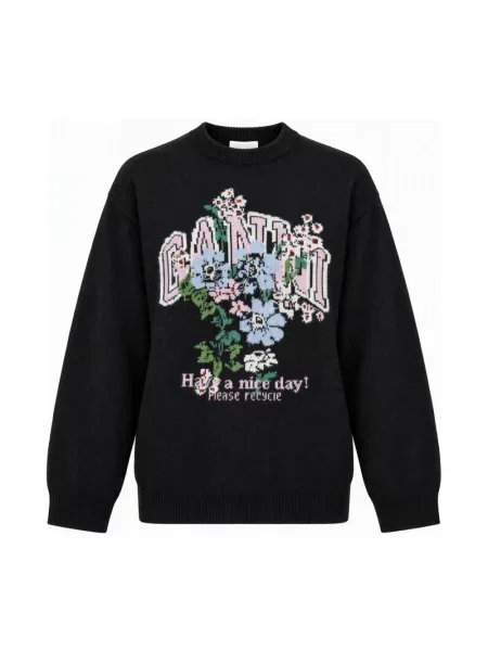 Sweter Ganni czarny