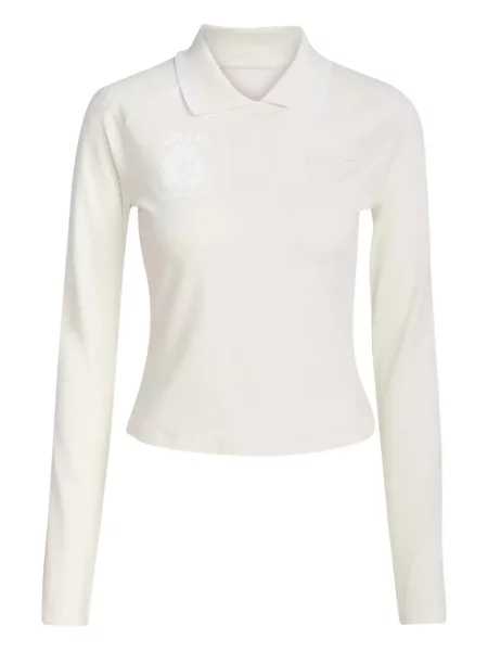 Długa koszulka Adidas w paski biała