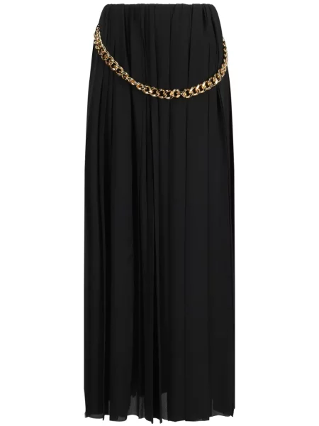 Fusta plisata Balenciaga plisată negru