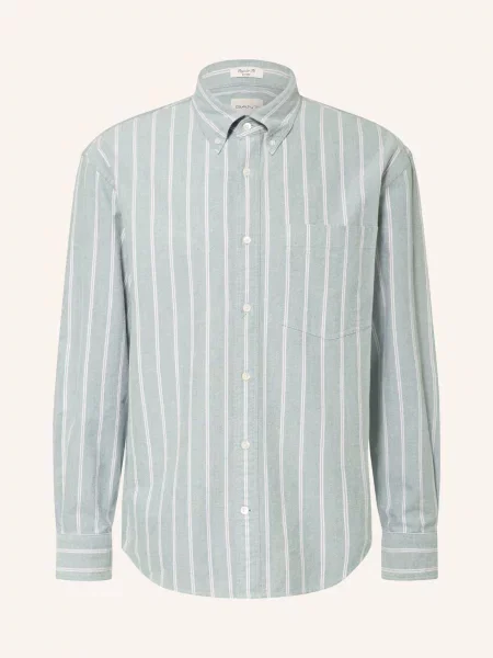 Gant Oxfordská Košile Regular Fit světle zelená / světle fialová bílá