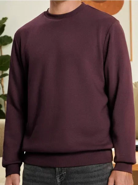 Sinsay Bluza z długim rękawem bordowy