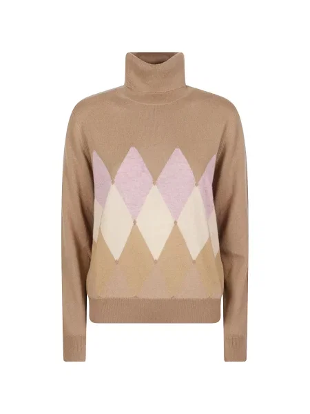 Pulover Ballantyne din cașmir cu model argyle