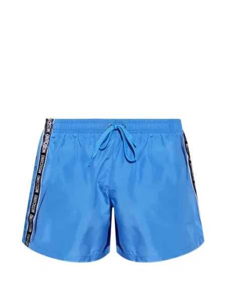 Slip de baie Moschino cu autograf albastru