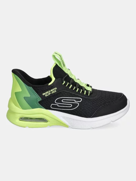 Skechers Detské tenisky MICROSPEC MAX BRISK-STRIPE čierna