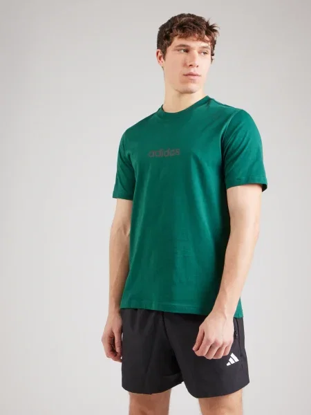 ADIDAS SPORTSWEAR Funkčné tričko Essentials jedľová / čierna zelená