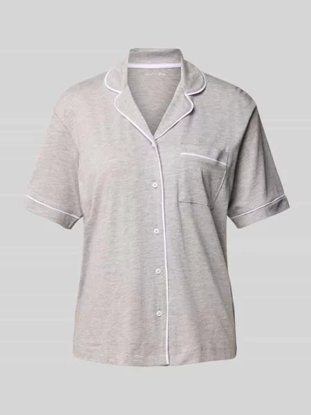 Góra od piżamy z listwą guzikową Christian Berg Woman srebrna