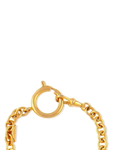 Dlouhý náhrdelník Chanel Pre-owned s autogramem zlatý