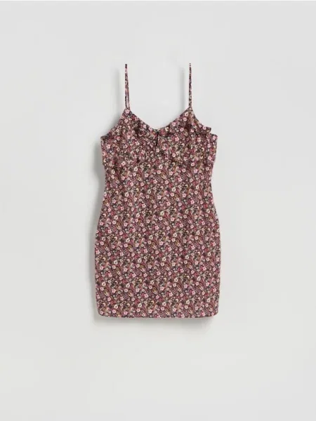 Reserved Wzorzysta koszula nocna ciemnofioletowy