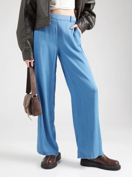 VILA Pantaloni VIBISTA denim albastru