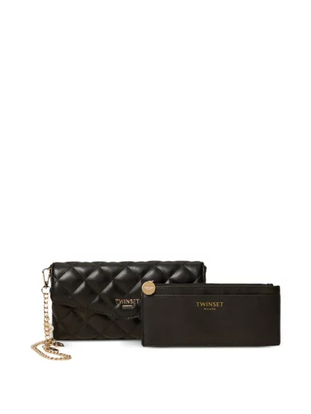 Portofel Twinset cu autograf negru