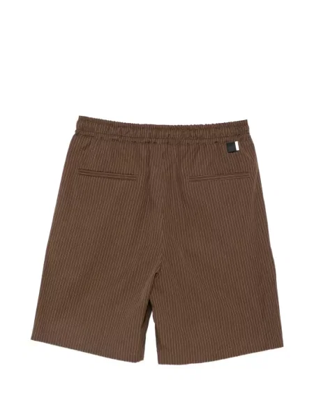Pantaloni scurți Low Brand cu dungi maro