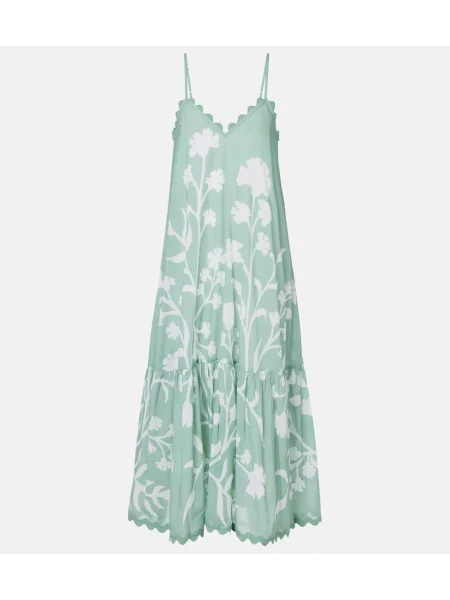Rochie midi Juliet Dunn cu model floral verde