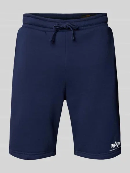 Spodenki Alpha Industries Basic Small Logo II ultra navy granatowe