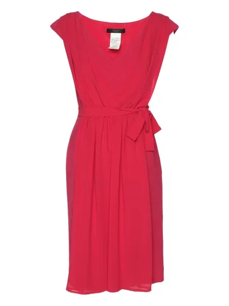 Sukienka midi Weekend Max Mara z krepy do kolan garniturowa różowa