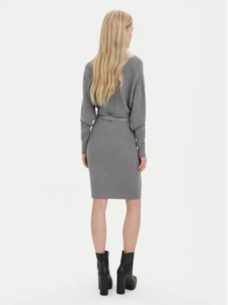 VERO MODA Pletené šaty melírovaná sivá