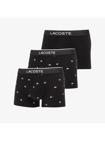 Hlačke Lacoste črna