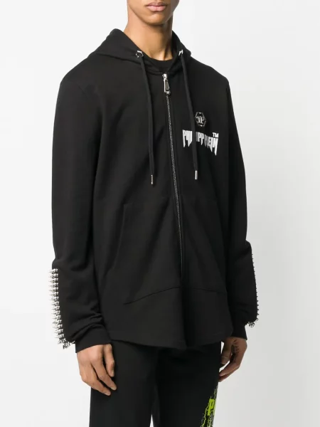 Hoodie Philipp Plein μαύρο