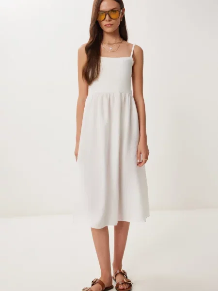 Happiness İstanbul Rochie de vară ecru