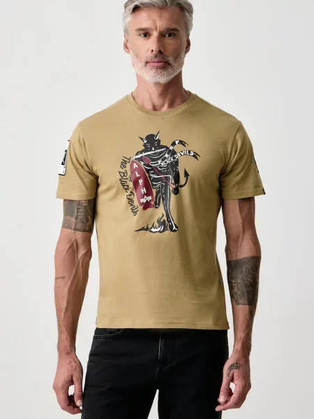 Alpha Industries T-shirt Black Devils czarna